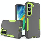 For Samsung Galaxy S23 5G 2 in 1 Magnetic PC + TPU Phone Case(Gray+Fluorescent Green) - 1