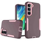 For Samsung Galaxy S23 5G 2 in 1 Magnetic PC + TPU Phone Case(Purple Red+Pink) - 1