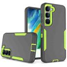 For Samsung Galaxy S23+ 5G 2 in 1 Magnetic PC + TPU Phone Case(Gray+Fluorescent Green) - 1