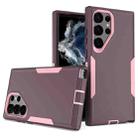 For Samsung Galaxy S23 Ultra 5G 2 in 1 Magnetic PC + TPU Phone Case(Purple Red+Pink) - 1