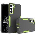 For Samsung Galaxy S22 5G Magnetic 2 in 1 PC Hybrid TPU Phone Case(Gray+Fluorescent Green) - 1