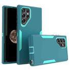 For Samsung Galaxy S22 Ultra 5G 2 in 1 Magnetic PC + TPU Phone Case(Blue+Blue Green) - 1