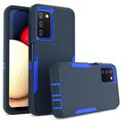 For Samsung Galaxy A03s 2 in 1 Magnetic PC + TPU Phone Case(Royal Blue+Dark Blue) - 1