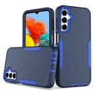For Samsung Galaxy A24 4G Magnetic 2 in 1 PC Hybrid TPU Phone Case(Royal Blue+Dark Blue) - 1