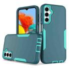 For Samsung Galaxy A24 4G Magnetic 2 in 1 PC Hybrid TPU Phone Case(Blue+Blue Green) - 1