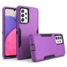 For Samsung Galaxy A33 5G 2 in 1 Magnetic PC + TPU Phone Case(Purple+Black) - 1