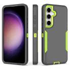 For Samsung Galaxy S24 5G 2 in 1 Magnetic PC + TPU Phone Case(Gray+Fluorescent Green) - 1