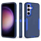 For Samsung Galaxy S25 / S24 5G Magnetic 2 in 1 PC Hybrid TPU Phone Case(Royal Blue+Dark Blue) - 1