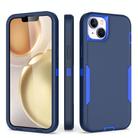For iPhone 15 2 in 1 Magnetic PC + TPU Phone Case(Royal Blue+Dark Blue) - 1