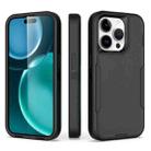 For iPhone 15 Pro 2 in 1 Magnetic PC + TPU Phone Case(Black) - 1