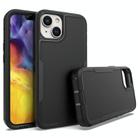 For iPhone 14 2 in 1 Magnetic PC + TPU Phone Case(Black) - 1