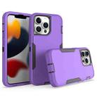 For iPhone 13 Pro 2 in 1 Magnetic PC + TPU Phone Case(Purple+Black) - 1