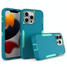 For iPhone 13 Pro 2 in 1 Magnetic PC + TPU Phone Case(Blue+Blue Green) - 1