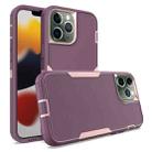 For iPhone 13 Pro Max 2 in 1 Magnetic PC + TPU Phone Case(Purple Red+Pink) - 1