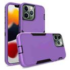 For iPhone 13 Pro Max 2 in 1 Magnetic PC + TPU Phone Case(Purple+Black) - 1