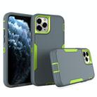 For iPhone 11 Pro 2 in 1 Magnetic PC + TPU Phone Case(Gray+Fluorescent Green) - 1