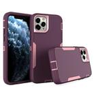 For iPhone 11 Pro 2 in 1 Magnetic PC + TPU Phone Case(Purple Red+Pink) - 1