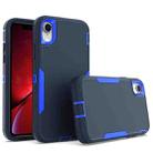 For iPhone XR 2 in 1 Magnetic PC + TPU Phone Case(Royal Blue+Dark Blue) - 1