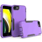 For iPhone 6 / 7 / 8 2 in 1 Magnetic PC + TPU Phone Case(Purple+Black) - 1