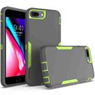 For iPhone 6 Plus / 7 Plus / 8 Plus 2 in 1 Magnetic PC + TPU Phone Case(Gray+Fluorescent Green) - 1