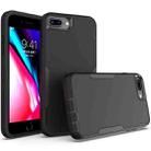 For iPhone 6 Plus / 7 Plus / 8 Plus 2 in 1 Magnetic PC + TPU Phone Case(Black) - 1