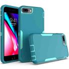 For iPhone 6 Plus / 7 Plus / 8 Plus 2 in 1 Magnetic PC + TPU Phone Case(Blue+Blue Green) - 1