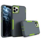 For iPhone 12 Pro Max 2 in 1 Magnetic PC + TPU Phone Case(Gray+Fluorescent Green) - 1