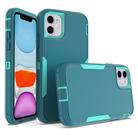 For  iPhone 11 2 in 1 Magnetic PC + TPU Phone Case(Blue+Blue Green) - 1