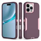 For iPhone 16 Pro Max 2 in 1 Magnetic PC + TPU Phone Case(Purple Red+Pink) - 1