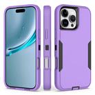 For iPhone 16 Pro Max 2 in 1 Magnetic PC + TPU Phone Case(Purple+Black) - 1