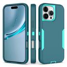 For iPhone 16 Pro Max 2 in 1 Magnetic PC + TPU Phone Case(Blue+Blue Green) - 1