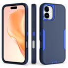 For iPhone 16 Plus 2 in 1 Magnetic PC + TPU Phone Case(Royal Blue+Dark Blue) - 1