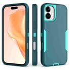 For iPhone 16 Plus 2 in 1 Magnetic PC + TPU Phone Case(Blue+Blue Green) - 1