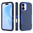 For iPhone 16 2 in 1 Magnetic PC + TPU Phone Case(Royal Blue+Dark Blue) - 1