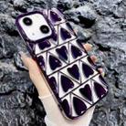 For iPhone 14 Little Love Electroplated Phone Case(Purple) - 1