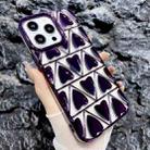 For iPhone 14 Pro Little Love Electroplated Phone Case(Purple) - 1