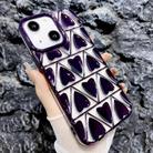 For iPhone 13 Little Love Electroplated Phone Case(Purple) - 1