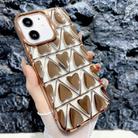 For iPhone 12 Little Love Electroplated Phone Case(Gold) - 1