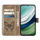 For Huawei Mate 60 Embossed Butterfly Leather Phone Case(Grey) - 3