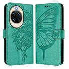 For Huawei nova 14 5G Embossed Butterfly Leather Phone Case(Green) - 2