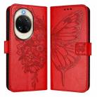 For Huawei nova 14 5G Embossed Butterfly Leather Phone Case(Red) - 2