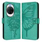 For Huawei nova 14 Pro 5G Embossed Butterfly Leather Phone Case(Green) - 2