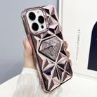 For iPhone 11 Pro Max Diamond Electroplated Glitter Paper Phone Case(Pink) - 1