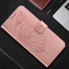 For Honor X6b Embossed Butterfly Leather Phone Case(Rose Gold) - 2