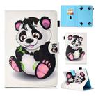 For 8 inch Universal Colored Drawing Stitching Leather Tablet Case(Panda) - 1