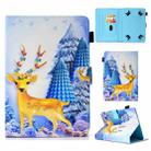 For 10 inch Universal Colored Drawing Stitching Leather Tablet Case(Sika Deer) - 1