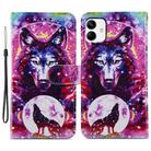 For Samsung Galaxy A05 Painted Pattern Horizontal Flip Leather Phone Case(Wolf Totem) - 1
