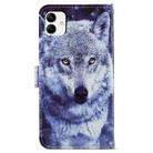 For Samsung Galaxy A05 Painted Pattern Horizontal Flip Leather Phone Case(White Wolf) - 3