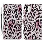 For Samsung Galaxy A05 Painted Pattern Horizontal Flip Leather Phone Case(Leopard) - 1