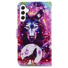 For Samsung Galaxy A05s Painted Pattern Horizontal Flip Leather Phone Case(Wolf Totem) - 3